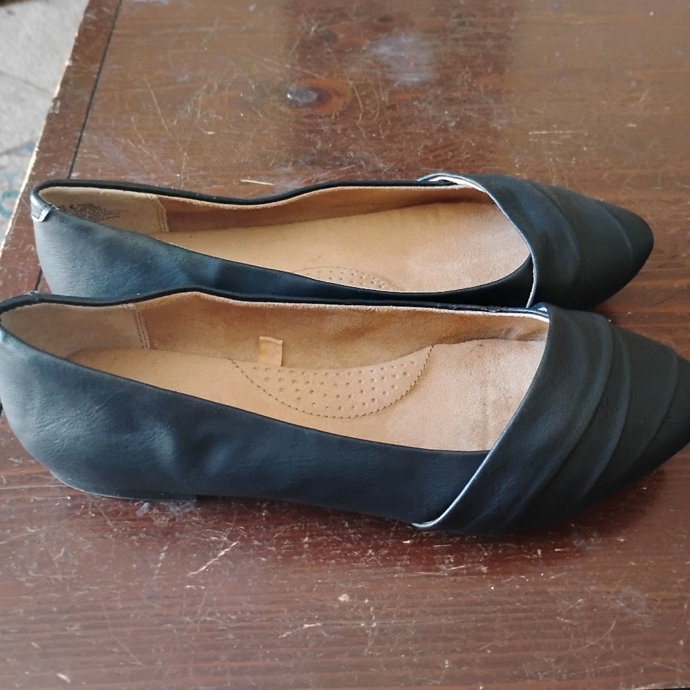 Like New Ladies 9w Sonoma Black Flats - Picture 9 of 10
